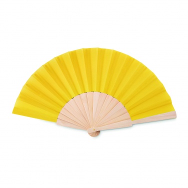 Logo trade promotional gifts picture of: Manual hand fan wood