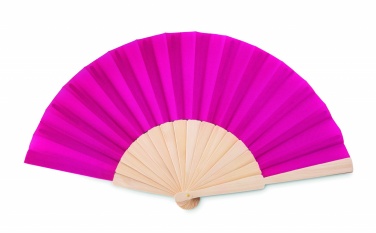 Logo trade promotional gifts image of: Manual hand fan wood