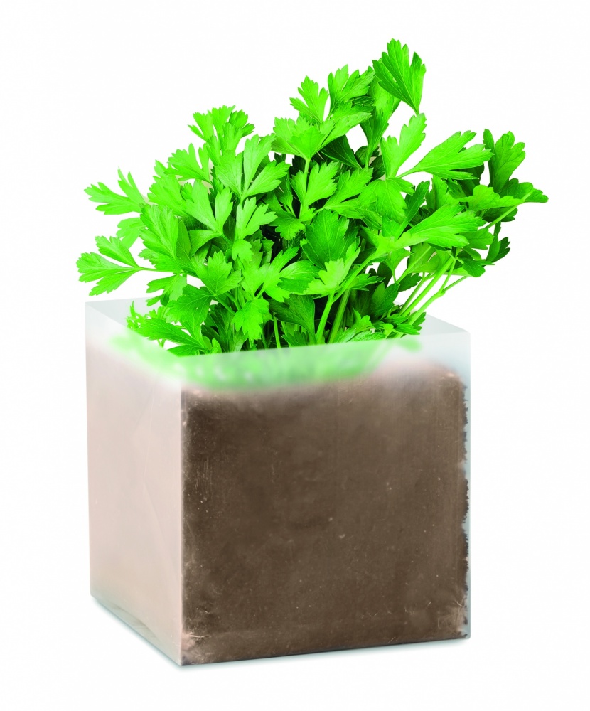 Logotrade promotional giveaway picture of: Compost with seeds "PARSLEY"