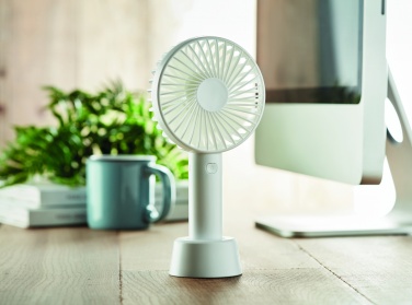 Logo trade advertising products image of: USB desk fan with stand 