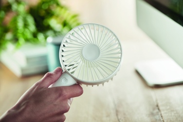 Logo trade promotional giveaways image of: USB desk fan with stand 