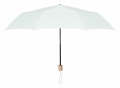 21 inch RPET foldable umbrella, White