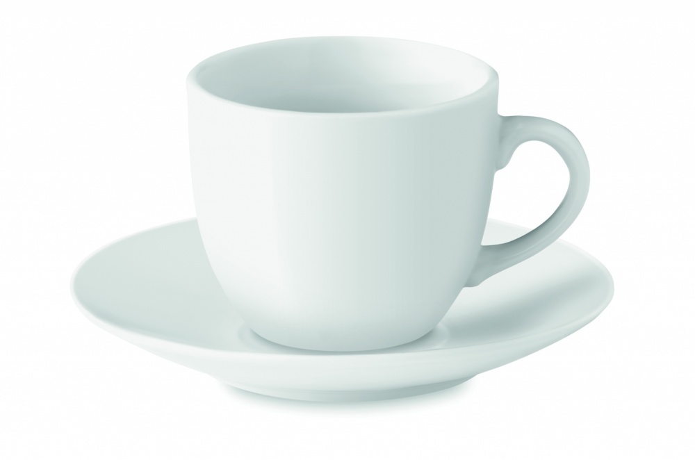 Logo trade advertising products picture of: Espresso cup and saucer 80 ml