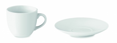 Logo trade advertising products image of: Espresso cup and saucer 80 ml