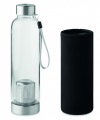 Single wall glass bottle 500ml, Black