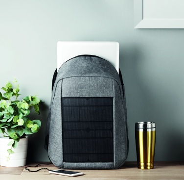 Logo trade promotional gift photo of: Backpack solar