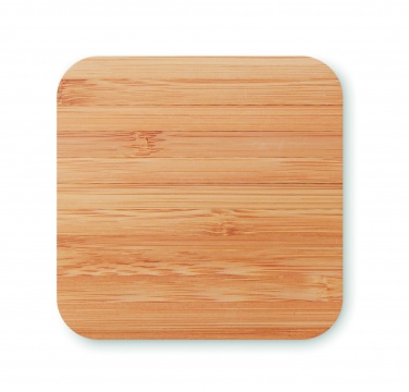 Logo trade advertising product photo of: Bamboo wireless charge pad 5W