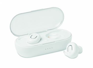 Logo trade promotional giveaway photo of: TWS earbuds with charging box