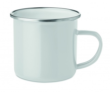 Logo trade promotional giveaway photo of: Metal mug with enamel layer