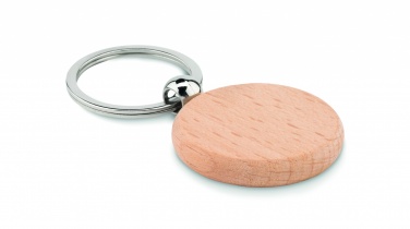 Logotrade promotional items photo of: Round wooden key ring Saldus