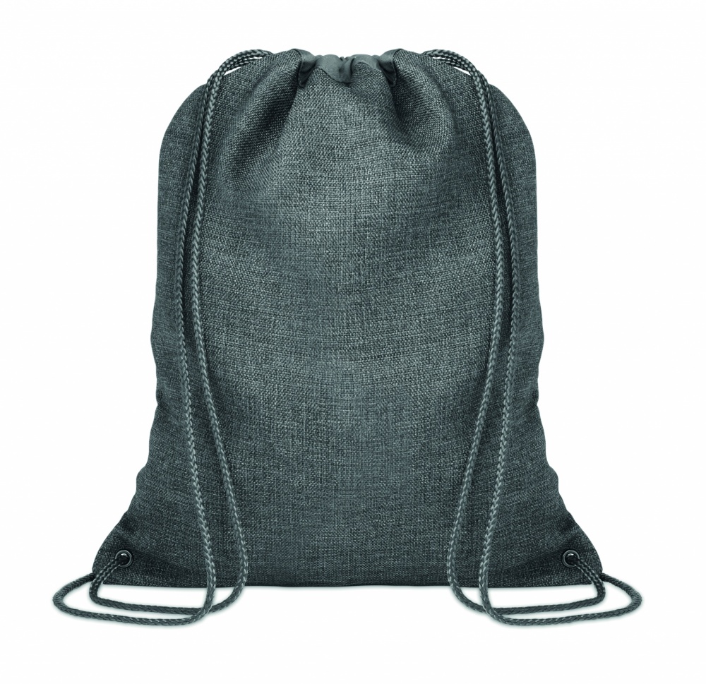 Logotrade promotional item image of: 1200D heathered drawstring bag