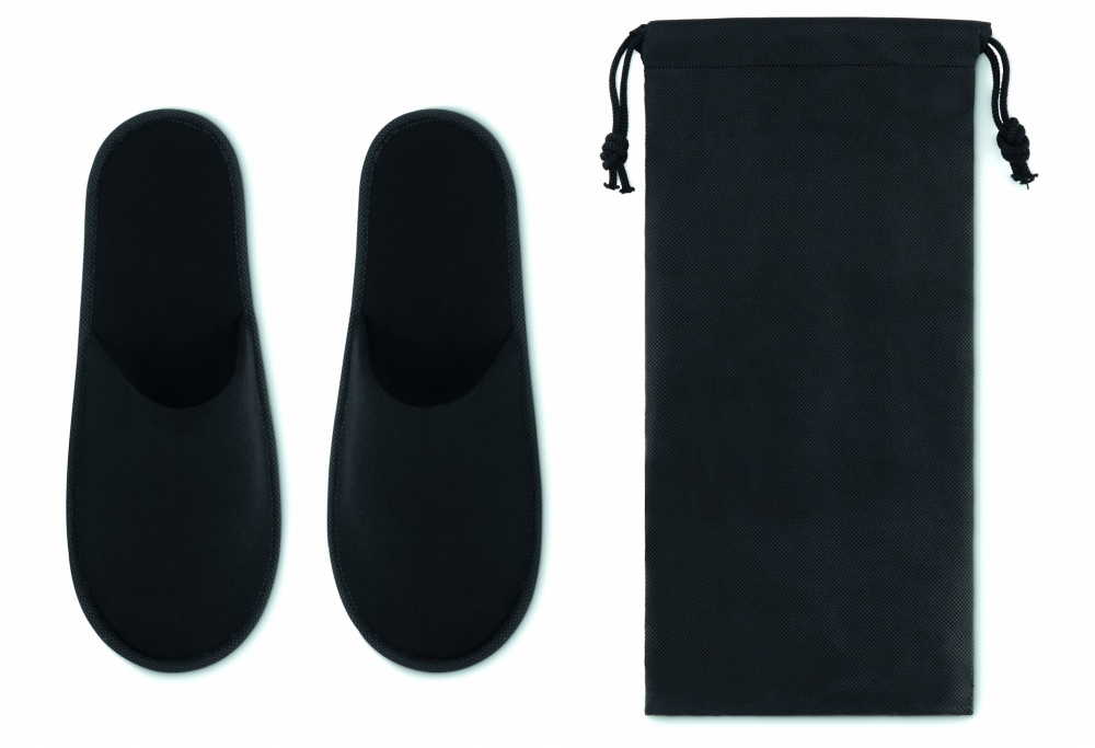 Logo trade promotional item photo of: Pair of slippers in pouch