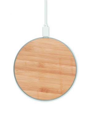 Logotrade promotional giveaway picture of: Bamboo wireless charger 10W DESPAD