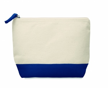 Logo trade promotional merchandise photo of: Bicolour cotton cosmetic bag