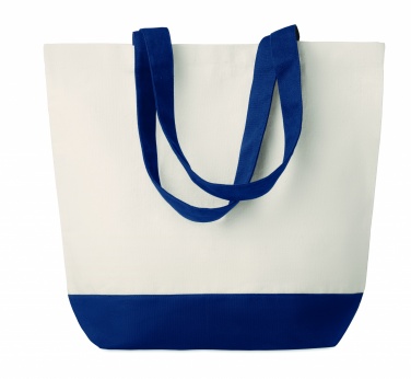 Logo trade promotional giveaways image of: Canvas beach bag 280gr/m2