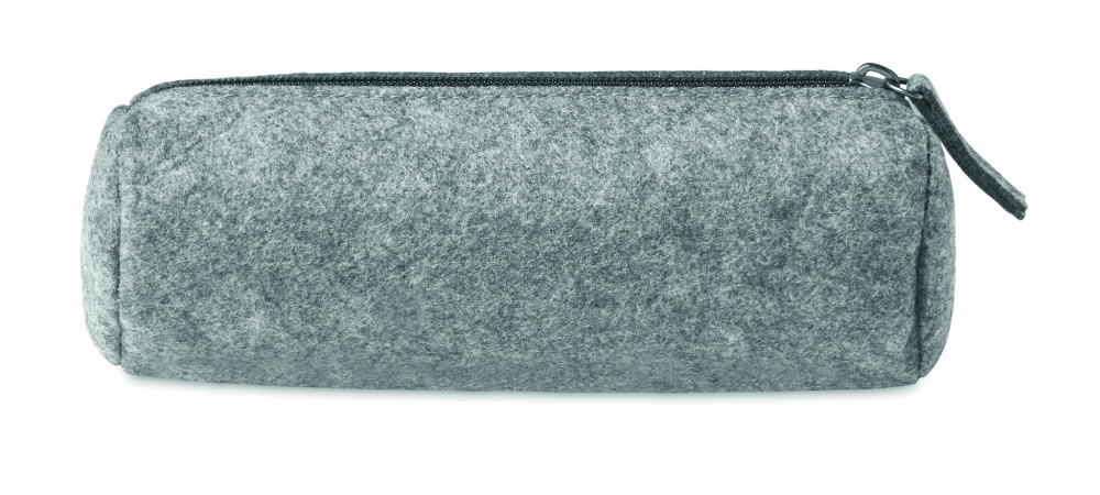 Logo trade corporate gifts image of: Felt zippered pencil case