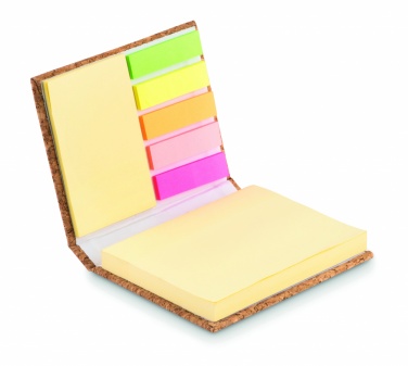 Logo trade promotional products picture of: Cork sticky note memo pad