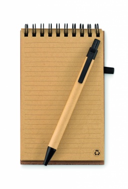 Logotrade promotional item picture of: A6 Cork notepad with pen