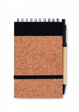 Logo trade corporate gifts image of: A6 Cork notepad with pen