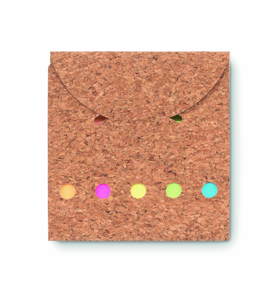 Logotrade promotional gift image of: Cork sticky note memo pad