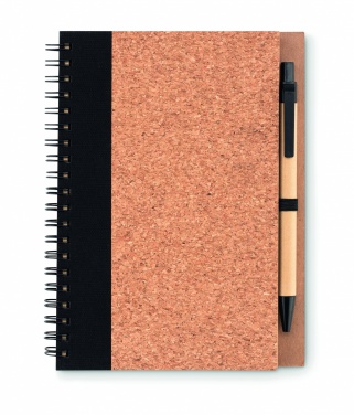 Logo trade promotional gifts picture of: Cork notebook with pen