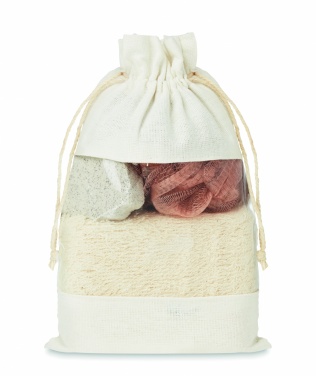 Logotrade promotional gift picture of: Bath set in cotton pouch