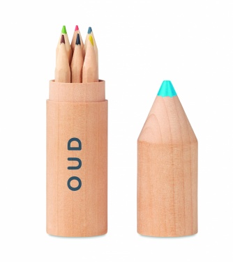 Logo trade promotional merchandise photo of: 6 pencils in wooden box