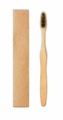 Bamboo toothbrush in Kraft box, Black