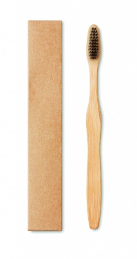 Logo trade advertising products image of: Bamboo toothbrush in Kraft box