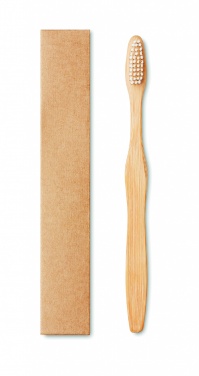 Logotrade corporate gift image of: Bamboo toothbrush in Kraft box