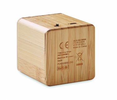 Logotrade business gift image of: Bamboo wireless speaker