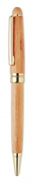 Logo trade promotional gifts picture of: Bamboo twist-action ballpoint pen in a box