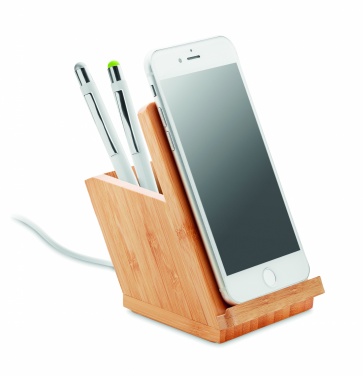 Logotrade promotional product image of: Wireless charger pen holder 5W