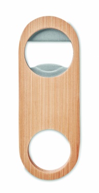 Logotrade promotional gift image of: Oval Bamboo bottle opener VALBAMPER