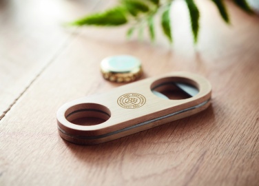 Logotrade promotional giveaway picture of: Oval Bamboo bottle opener VALBAMPER