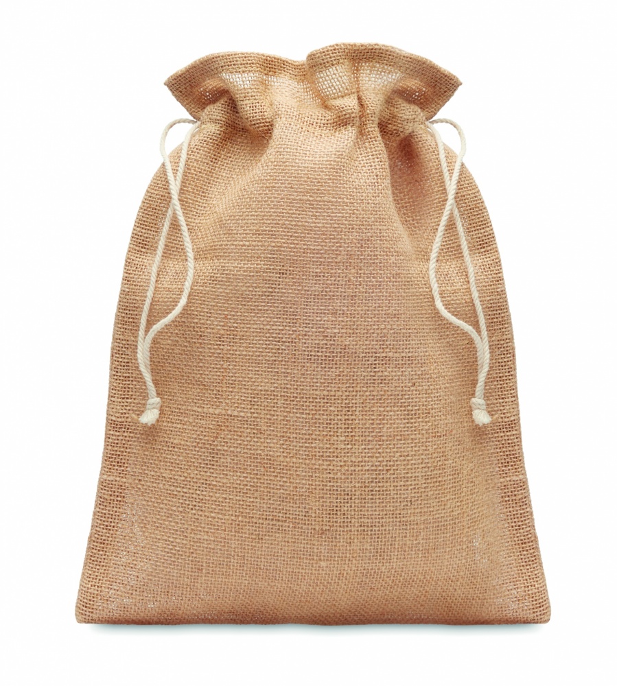 Logotrade corporate gifts photo of: Small jute gift bag 14 x 22 cm