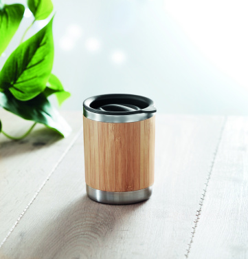 Logo trade corporate gift photo of: Tumbler in bamboo cover 250ml