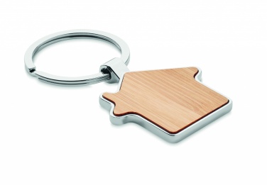 Logotrade promotional merchandise image of: House key ring metal bamboo