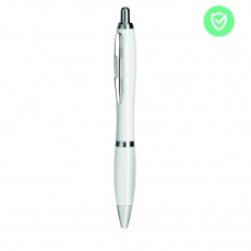 Pen with antibacterial barrel