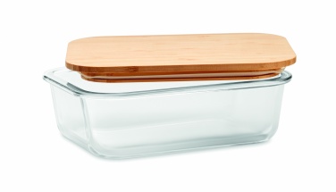 Logotrade promotional item picture of: Glass lunchbox with bamboo lid