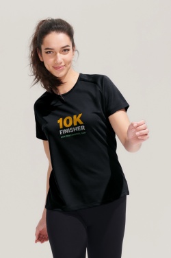 Logo trade corporate gifts image of: SPORTY WOMEN T-SHIRT POLYES