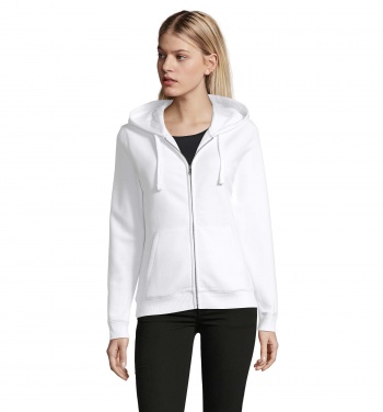 Logo trade corporate gift photo of: SPIKE WOMEN ZIP HOOD SWEAT