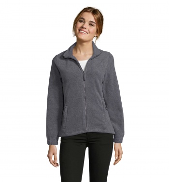 Logo trade promotional gifts image of: NORTH WOMEN ZIPPED FLEECE