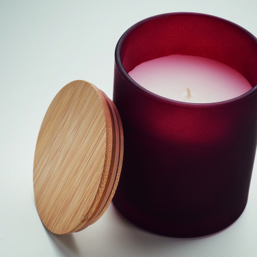 Logo trade business gifts image of: Plant based wax candle 200 gr