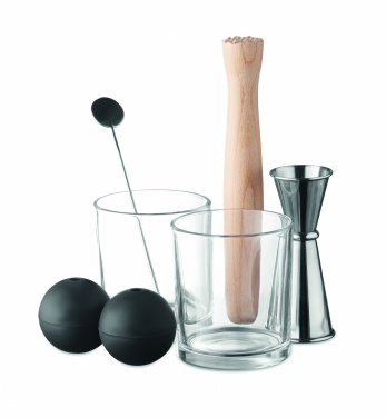 Logo trade promotional merchandise image of: Set of 7 pieces cocktail set