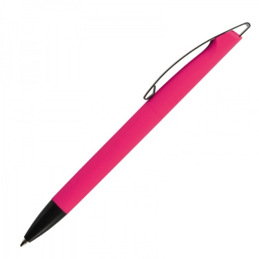 Logo trade promotional merchandise image of: Metal ballpen soft touch BRESCIA