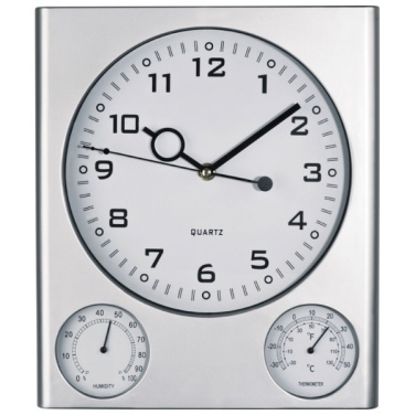 Logo trade business gifts image of: Plastic wall clock DEN HAAG