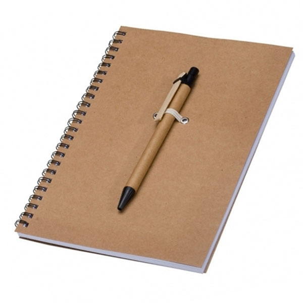 Logo trade promotional gifts picture of: A5 ECO Notepad KENTWOOD