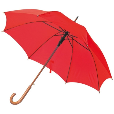 Logotrade corporate gift image of: Wooden automatic umbrella NANCY