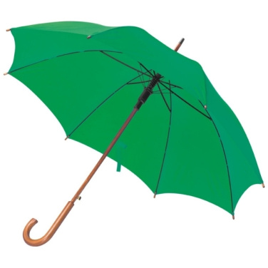 Logo trade promotional gifts picture of: Wooden automatic umbrella NANCY